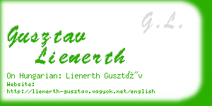 gusztav lienerth business card